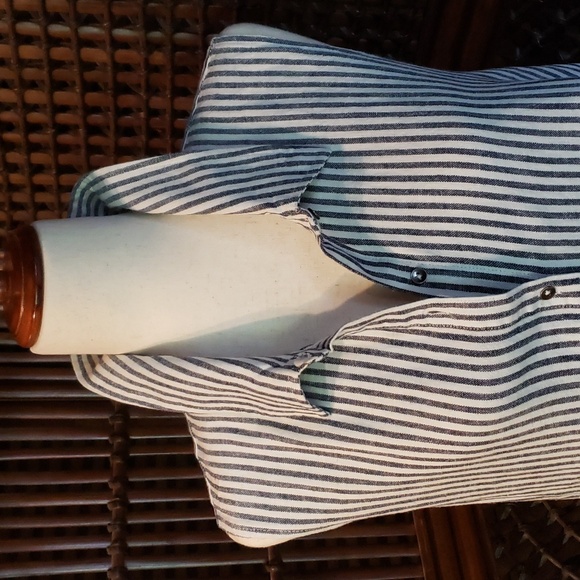 SPLENDID Sleeveless Button Front Striped Top Tunic XXL NWOT - Picture 3 of 12